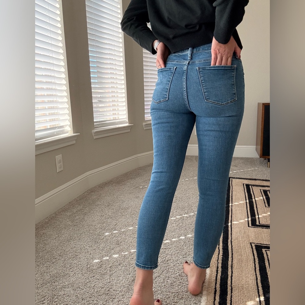Abercrombie Curve Love High Rise Skinny Classic Blue Women's Jeans